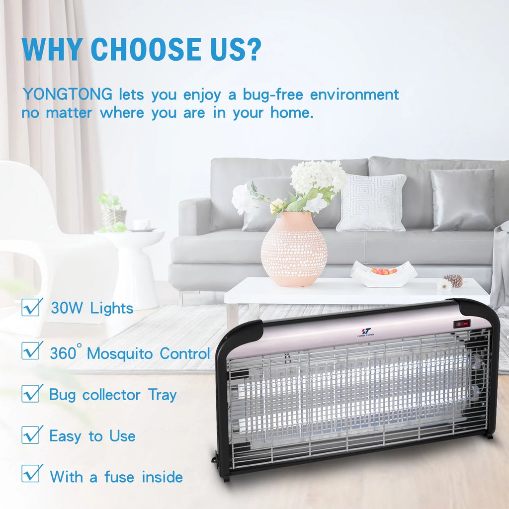 2500V 30W Dual UV Tube Bug Zapper B9475