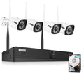 8 Channel 2K 3MP Wireless Security Camera System with 12 Inch Monitor and 1TB HDD Z6497