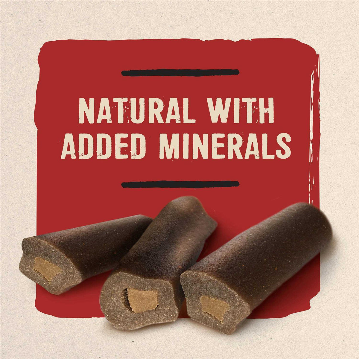 Natural Dog Treats Filled Chew With Bison Y5496
