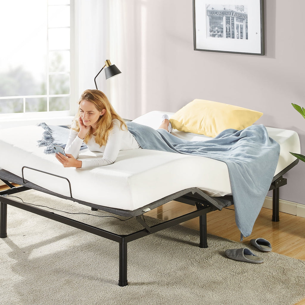 14" Adjustable Metal Bed Frame Twin XL E27897