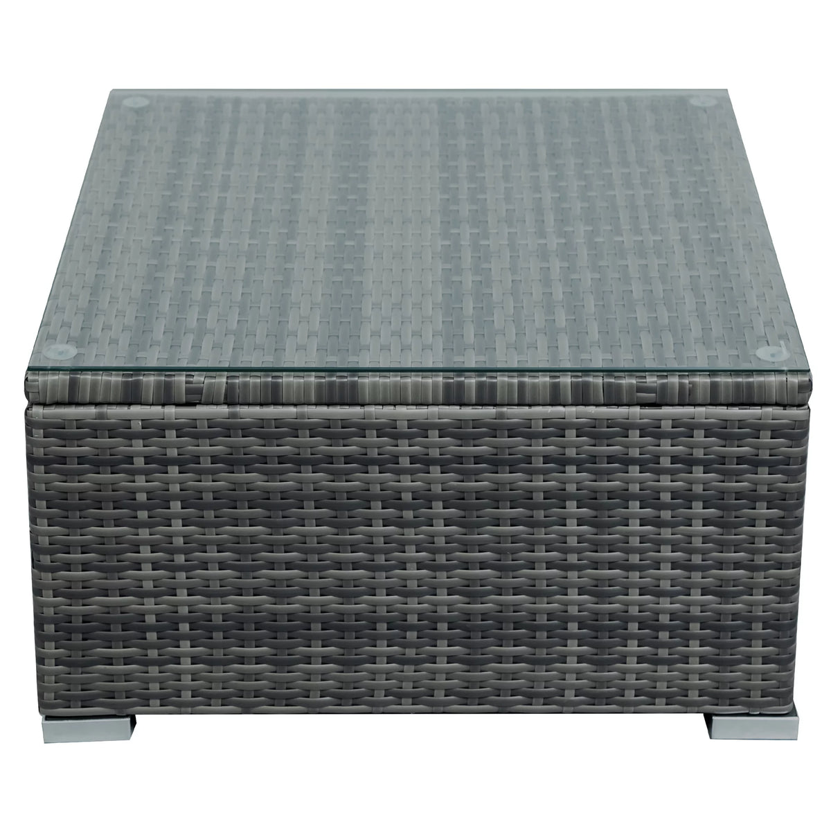 4 Pieces Patio Wicker Sofa Set with Cushions and Coffee Table M438108