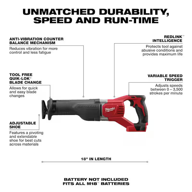 18V Cordless Reciprocating Saw G862