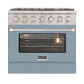36 5.2 cu ft. Natural Gas Range Light Blue K8827