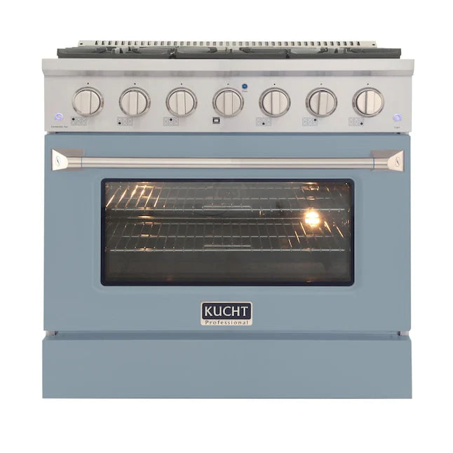 36 5.2 cu ft. Natural Gas Range Light Blue K8827