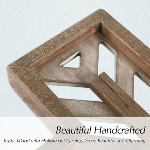 12 Inch Handmade Rustic Wooden Wall Cross Z1663
