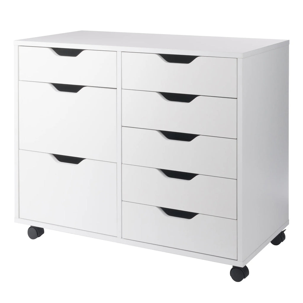 White Wood Storage Cabinet G7907