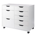 White Wood Storage Cabinet G7907