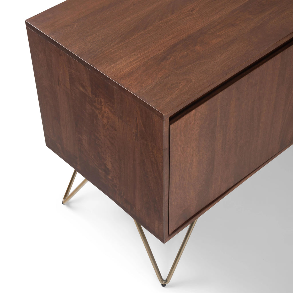 Umber Brown Stain TV Media Stand R1233