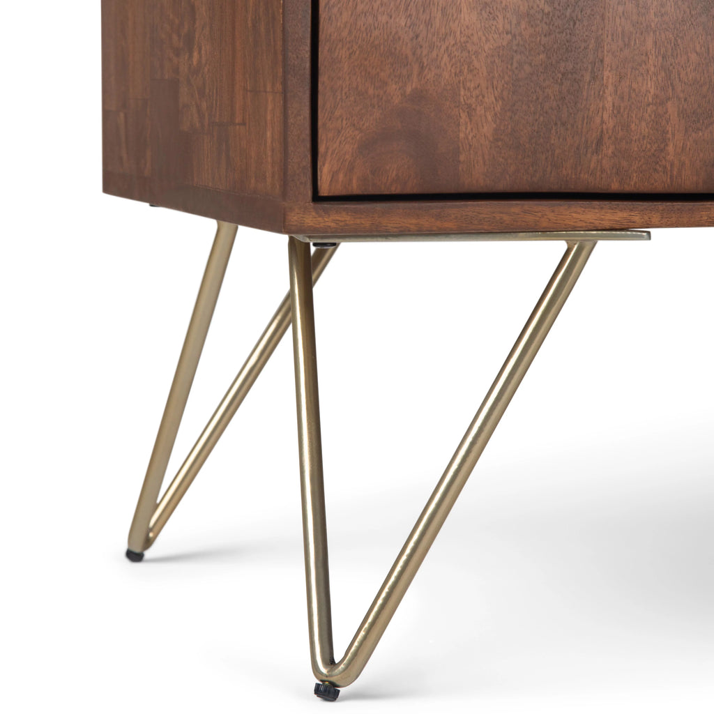 Umber Brown Stain TV Media Stand R1233