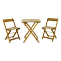 Brown Wood 3 pc Bistro Set Y266