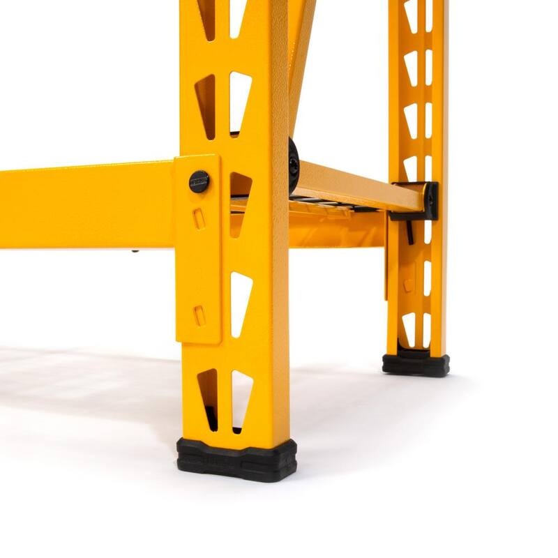 Yellow 3-Tier Wire Steel Shelving Unit S38206