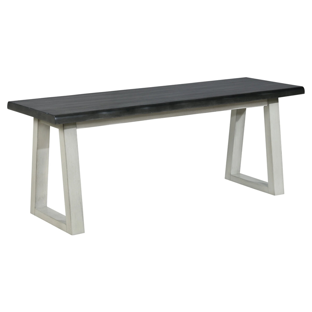 Charcoal Light Gray Bench G124