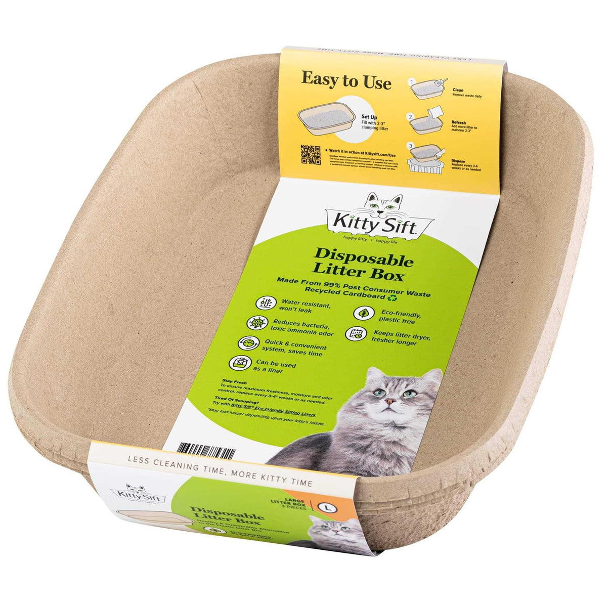 Eco-Friendly Disposable Litter Box E401