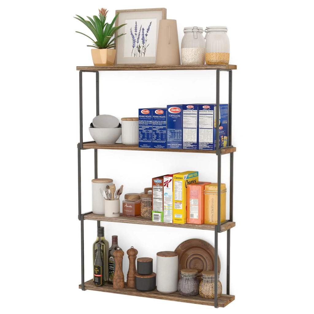 4-Tier Floating Shelves Wall Storage H57996