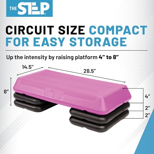 Exercise Step Platform with 2 Risers J532195