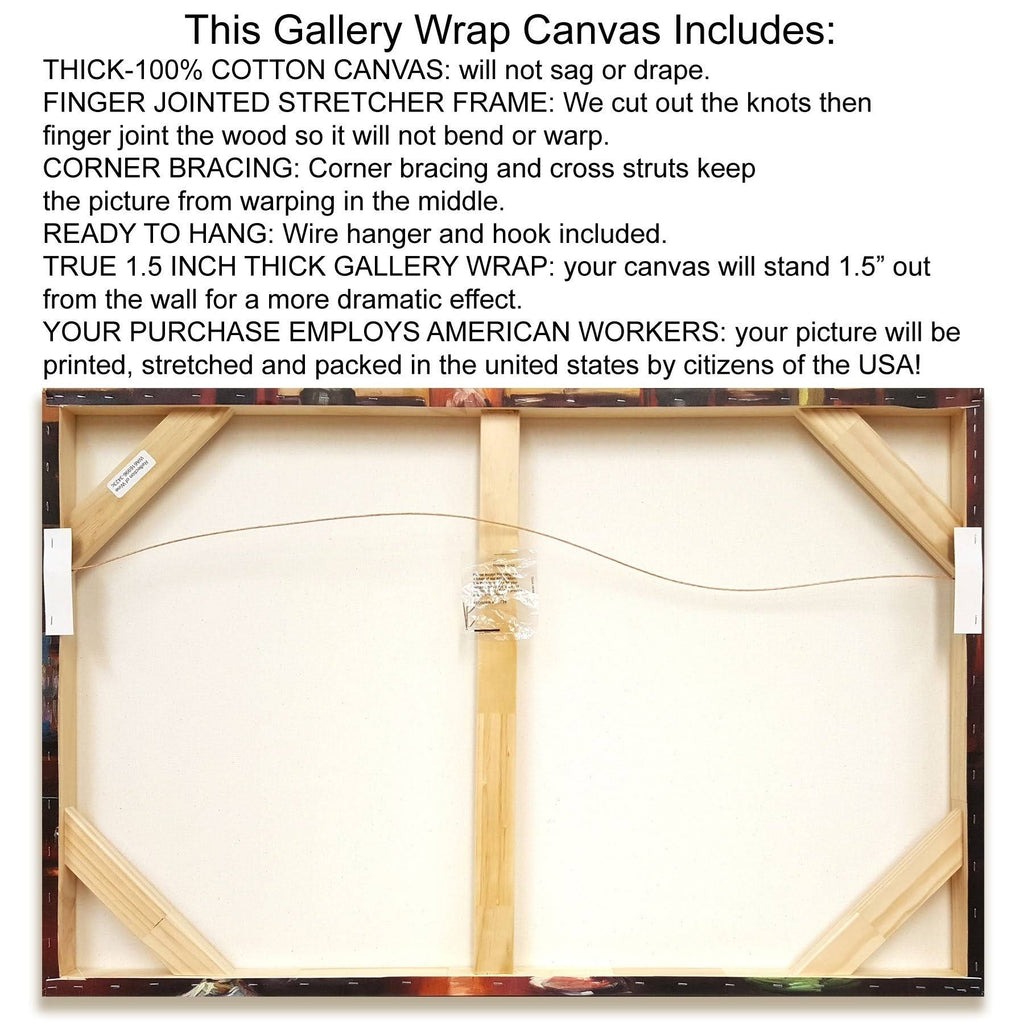 Country Kitchen Giclee on Gallery Wrap Canvas F2351