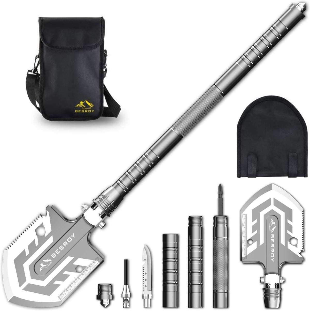 Folding Shovel Multitool 23 in 1 Pack of 2 D97658