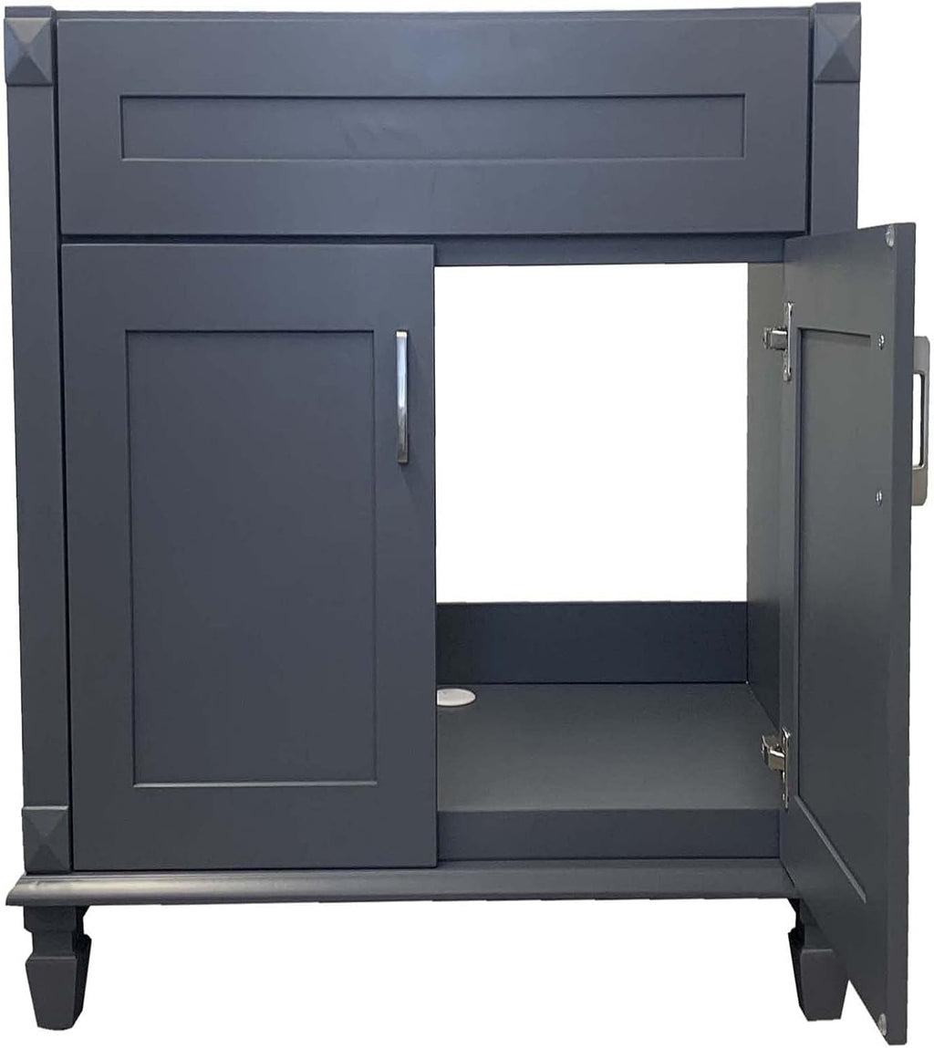 New Grey Shaker Single-Sink Bathroom Vanity Base Cabinet Y311