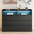 White 6 Drawer Wood Dresser Y39955