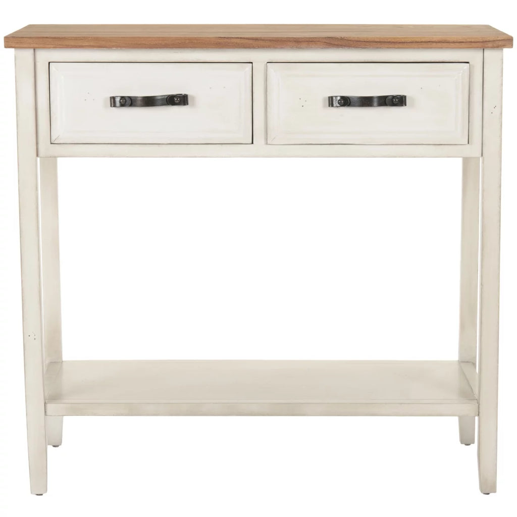 White Console Table With Storage Drawers K5058