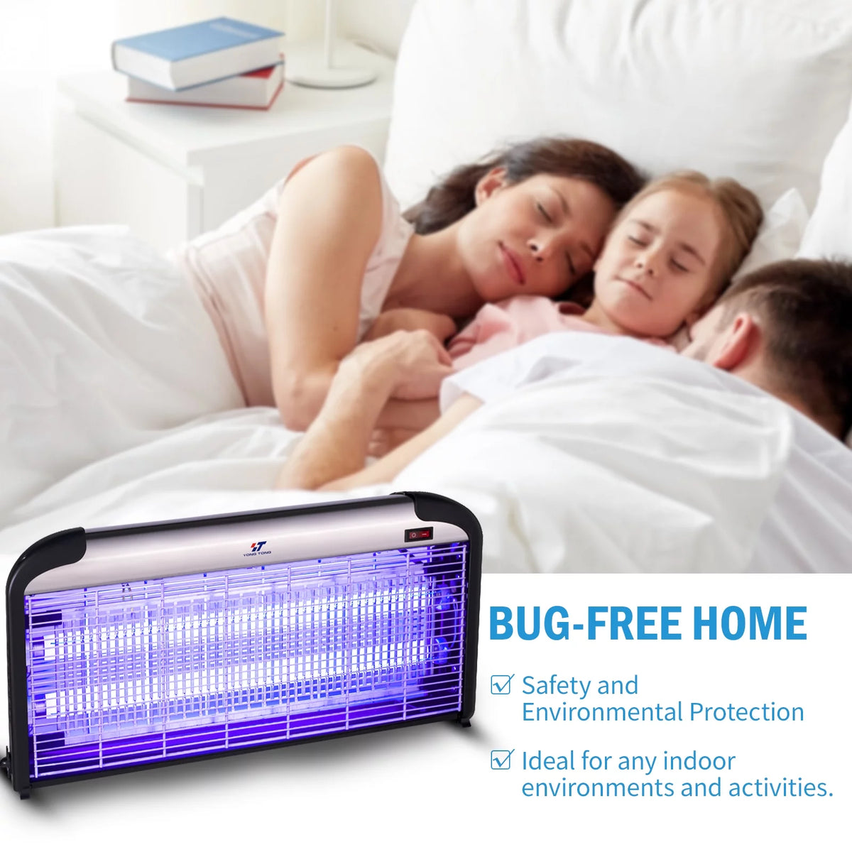 2500V 30W Dual UV Tube Bug Zapper B9475