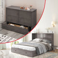 Queen Size Murphy Bed Chest with Foam Mattress F55605