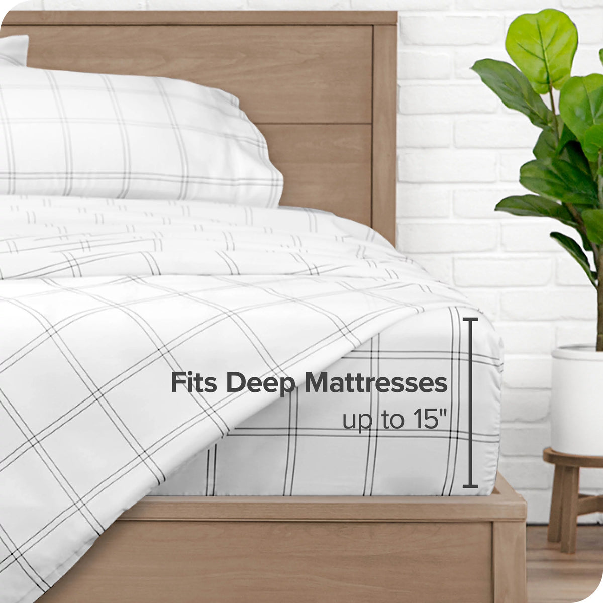 Ultra-Soft 4-Pieces Deep Pockets Queen Sheet Set T692