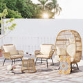 Beige Wicker Outdoor Sectional Sofa G1410