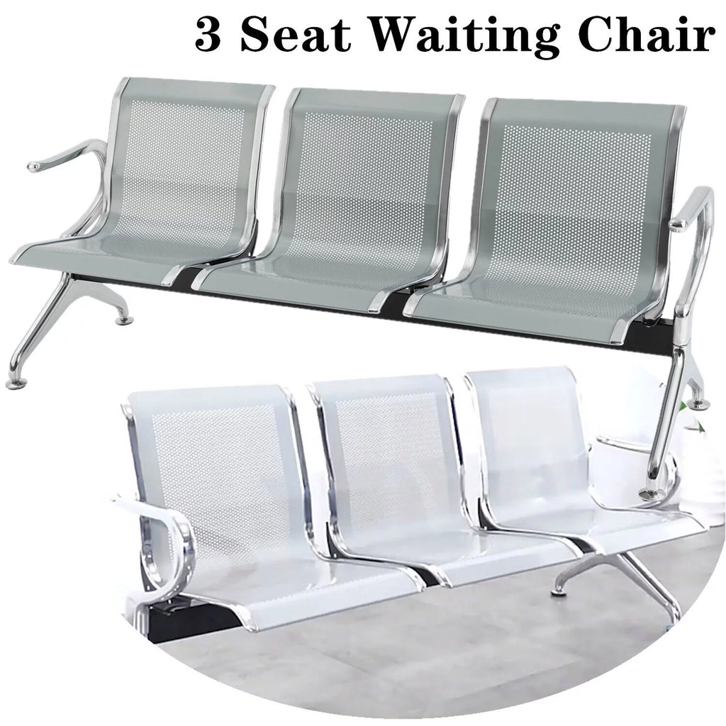 3-Seat Steel Reception Chair with Arms E5567