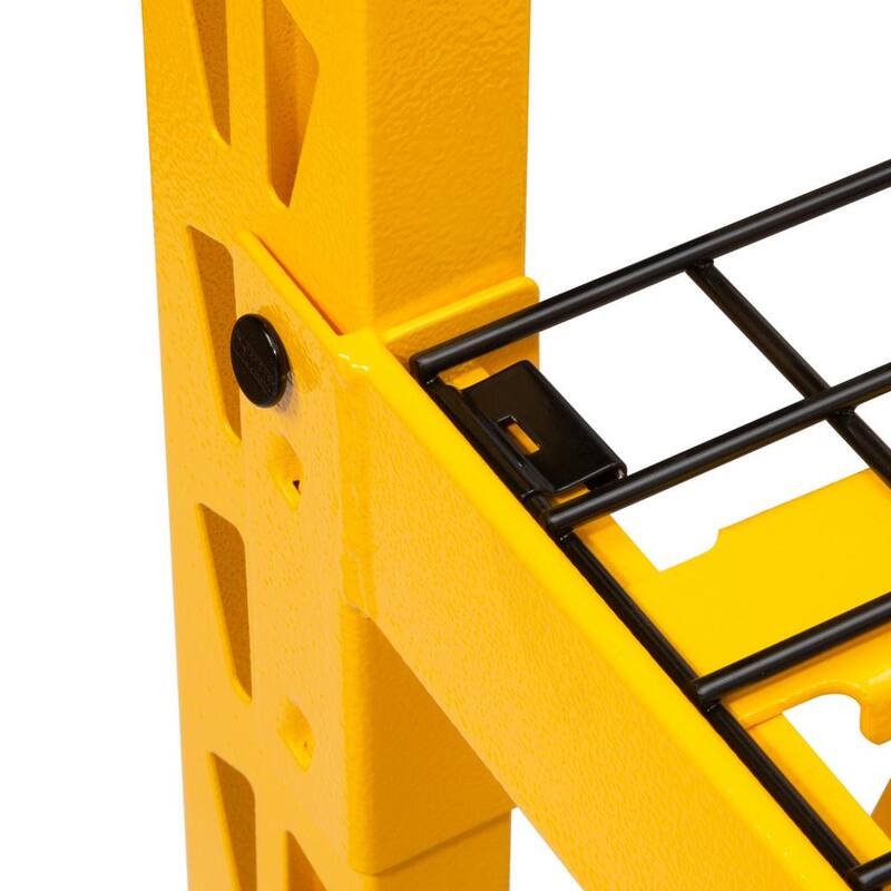Yellow 3-Tier Wire Steel Shelving Unit S38206