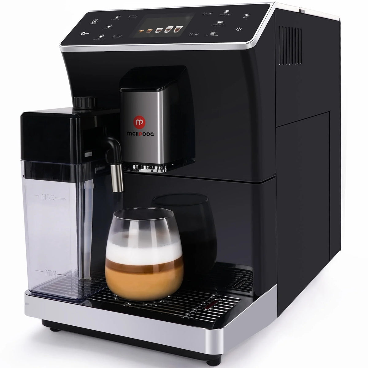 Automatic Espresso Coffee Machine with Grinder and Milk Frother I239