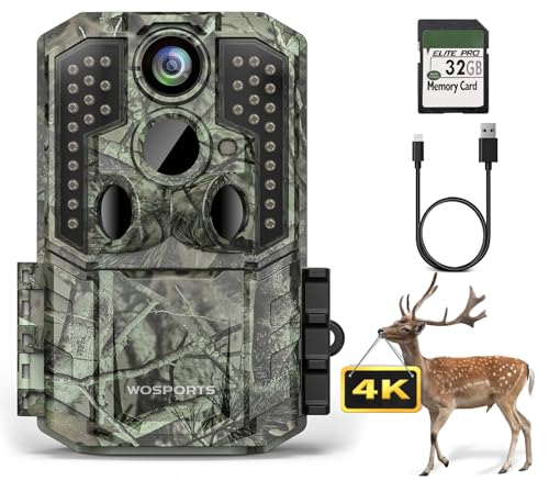 48MP 4K Trail Camera with Night Vision IP66 Waterproof E9479