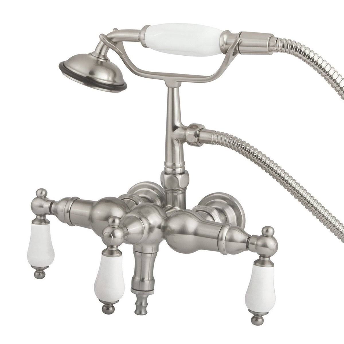 Wall Mount Clawfoot Tub Filler with Hand Shower Oil Rubbed Bronze K31936
