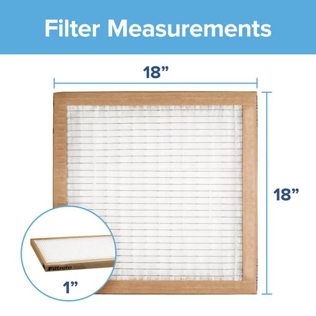 20x30x1 Air Filter, MERV 5, 6-Pack R667