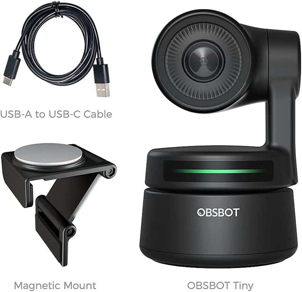 AI-Powered PTZ Webcam 1080p HD with Mouse Pad G586