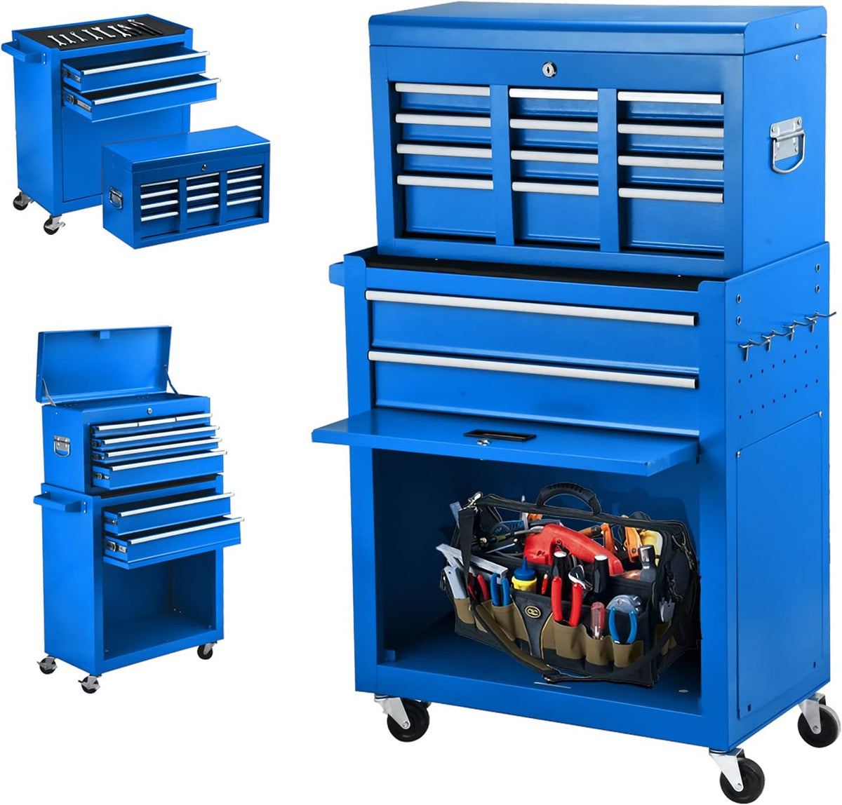Black 8 Drawer Rolling Tool Chest T117
