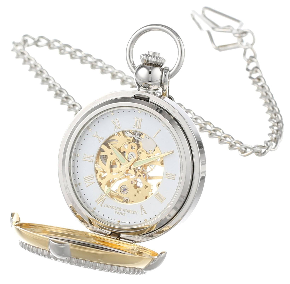 Two-Tone Mechanical Pocket Watch W8751