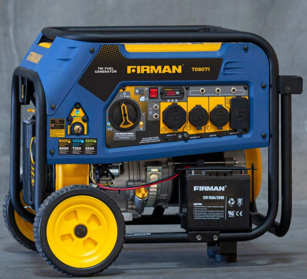 10,000 Watt Tri Fuel Portable Generator with Electric Starter K7260