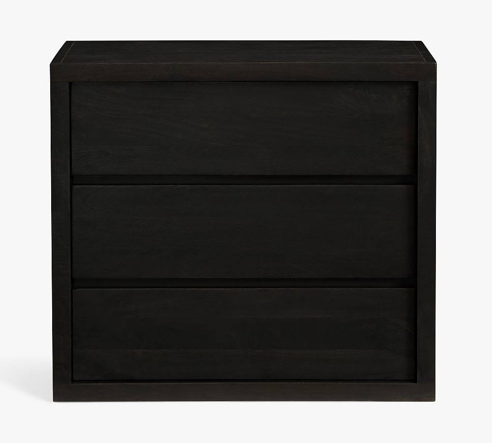 Warm Black 3-Drawer Dresser H424