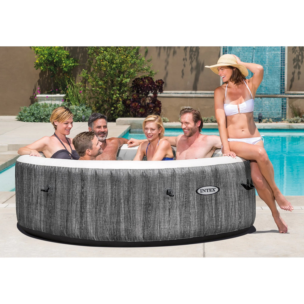 Inflatable Hot Tub with Multi-Colored LED Lights I875625