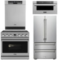 36 Electric Range, Refrigerator, Dishwasher and Microwave K4572