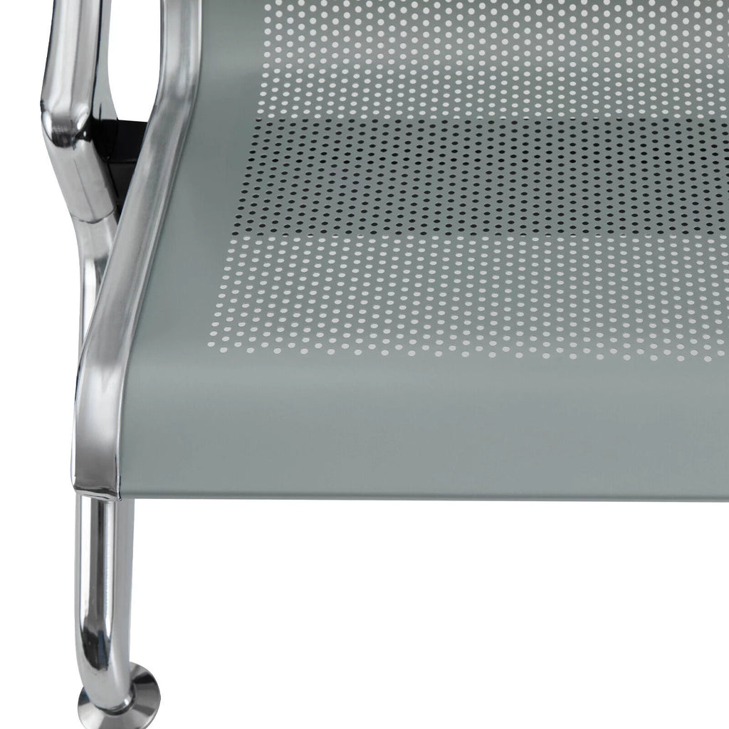 3-Seat Steel Reception Chair with Arms E5567
