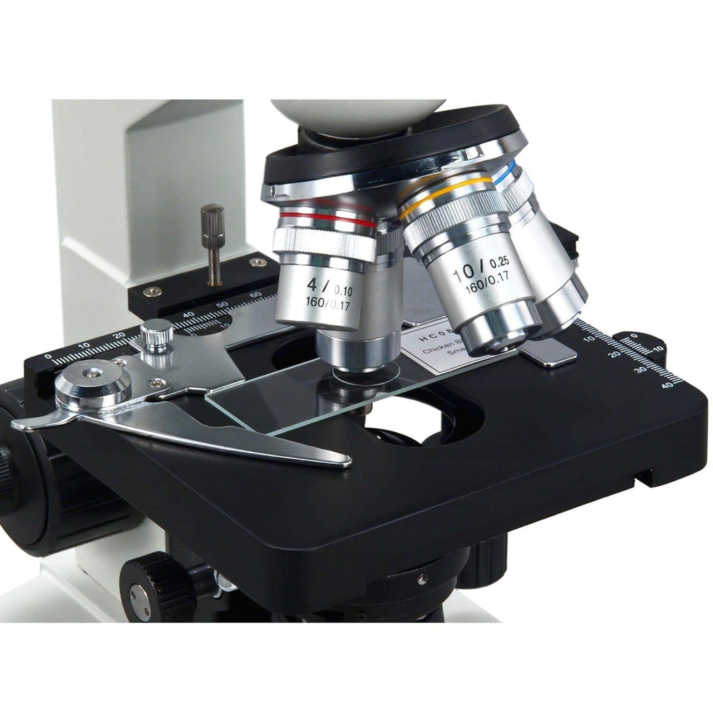 40X-2500X Digital Trinocular Compound LED Microscope with USB Camera W1708