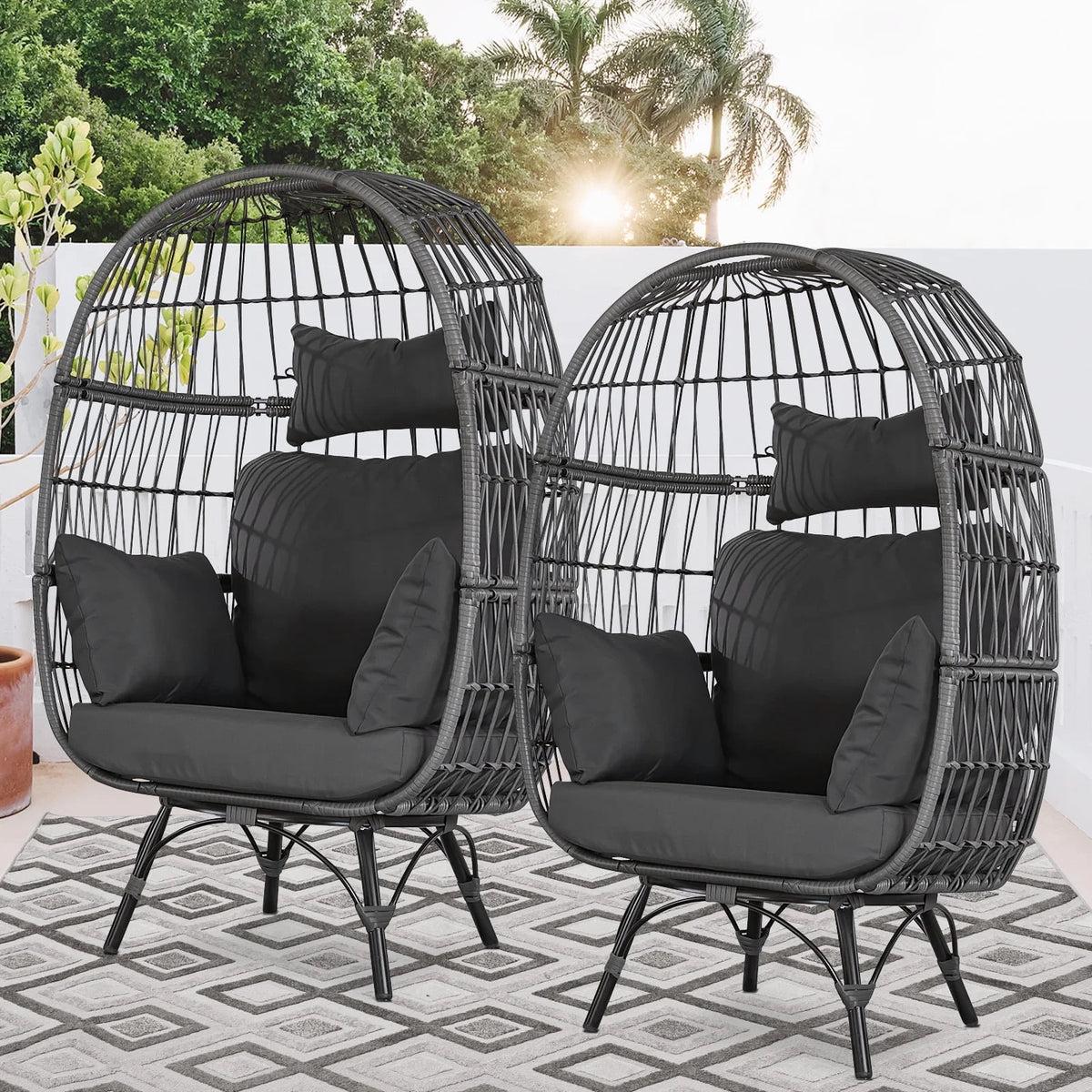 Beige Wicker Outdoor Sectional Sofa G1410