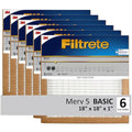 20x30x1 Air Filter, MERV 5, 6-Pack R667
