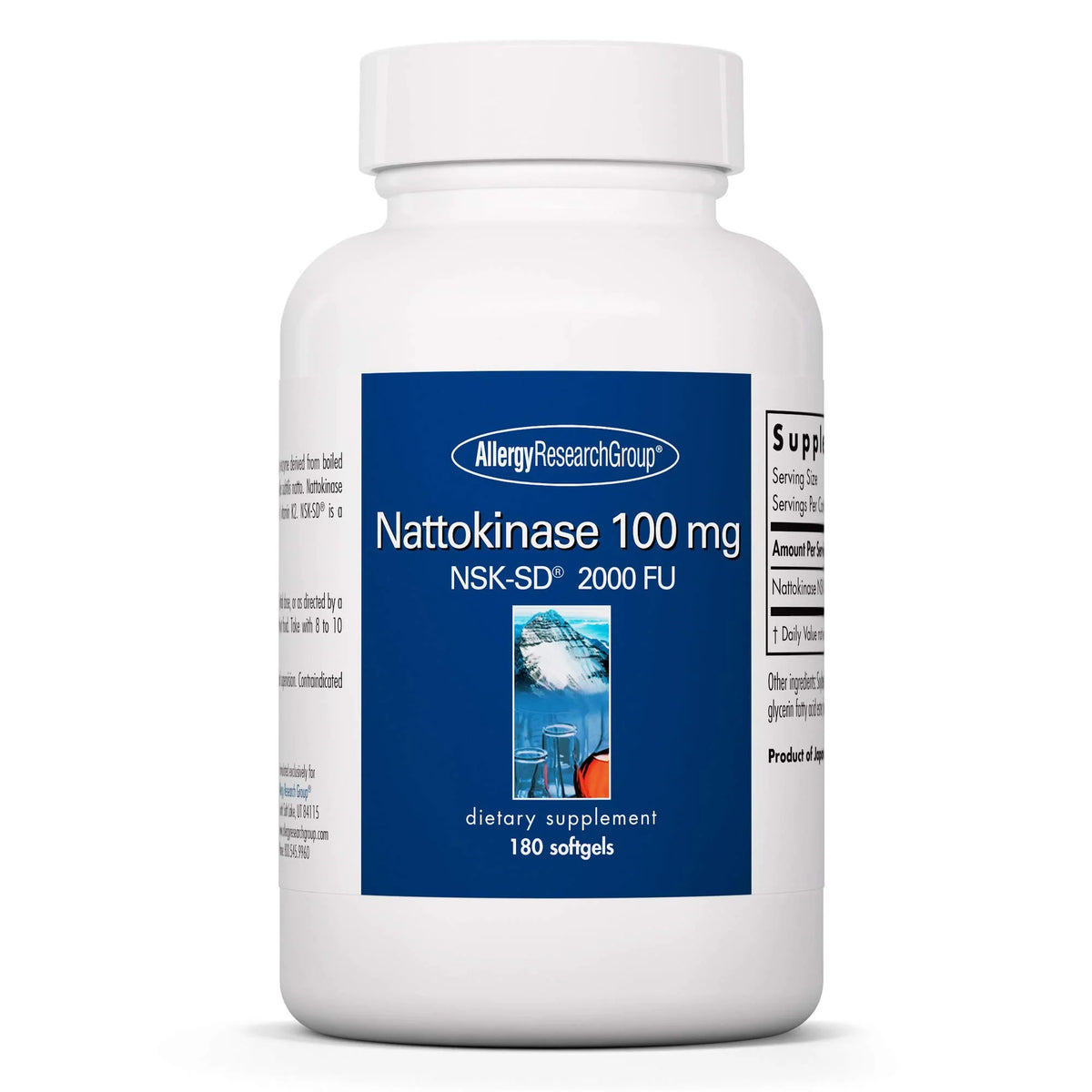 Nattokinase Supplement 100mg 180 Softgels Y588