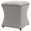 Gray Tufted Storage Ottoman K5559