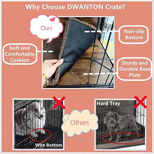 Wooden Dog Crate Furniture with Cushion and Double Doors O1684