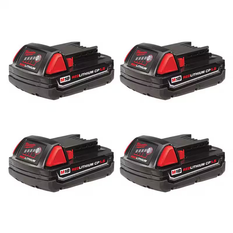 18-Volt Lithium-Ion Compact Battery Pack 1.5Ah 4-Pack U750463