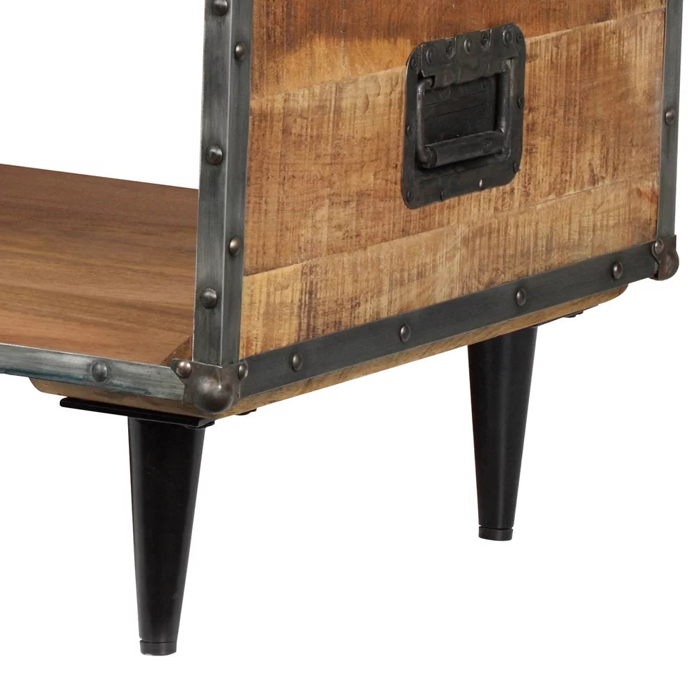 Solid Wood Coffee Table Rustic Oak J311627
